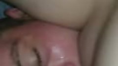 Girlfriend pisses in my mouth, then fucks my face till she squirts