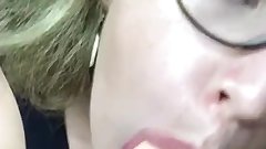 ASMR Daddy's Little Girl gives blowjob