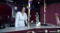German MILF Seduce to Fuck in Bar by Stranger