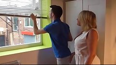 Mommy fucked by young estate agent