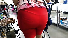 PLumP BuBBLe CHeeKs MaTuRe LaTinA in ReD SHorTs SPanDeX (2)